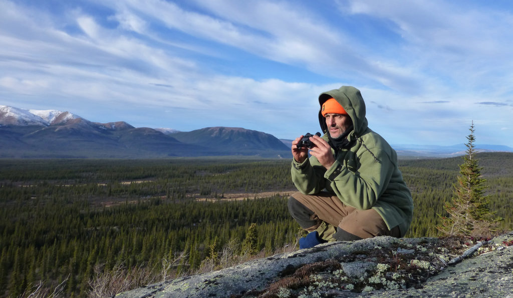 Dave Abbott scouting filming locations in Alaska