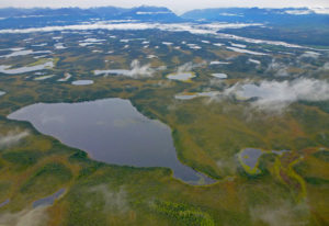 Alaskan lakes from the air